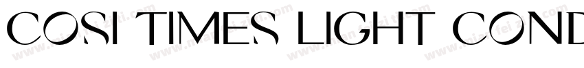 Cosi Times Light Condensed字体转换